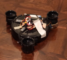 Создан летающий робот-пылесос