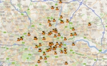 Google создал карту беспорядков в Великобритании